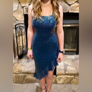 B. Darlin Teal Dress